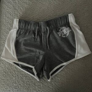 PINK Victoria's‎ Secret Athletic Shorts Gray White size six's